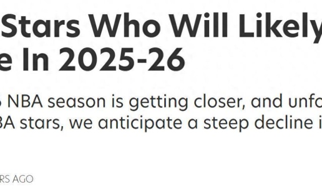 詹库皆遭看衰！美媒预测7大球星新赛季下滑：詹姆斯库里高居前二